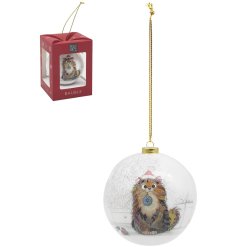 Purr-fectly add some charm to your Christmas tree with our Bug Art Xmas Ginger Cat Bauble!