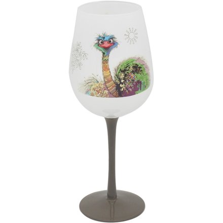 Oscar Ostrich Wine Glass, 22.5cm 