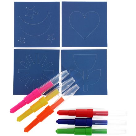 Unleash your creativity with Magic Rainbow Coloured Blow Pens - adding a touch of magic to every stroke
