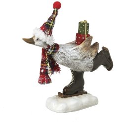 Skating Duck Ornament, 19.5cm 