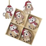 charming Wooden Dogs Hanger Set 