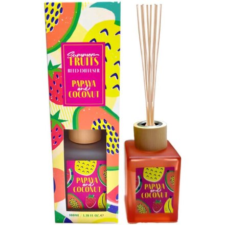 100ml Summer Fruits Papaya & Coconut Reed Diffuser