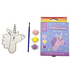 Add a sprinkle of magic to your home with our Unicorn Magic DIY Suncatcher! 