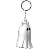 Grab a hold of this cute and spooky accessory and show off your love for cats with the Spooky Ghost Cat 3d Pvc Key