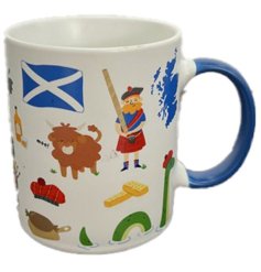 Bring Scotland home with you in every sip of tea with our iconic porcelain mug featuring stunning landmarks 