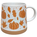 Cozy up this fall with our new Pumpkin Tapered Stoneware Mug 