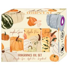 Relax with this ultimate trio of Autumnal fragrances.