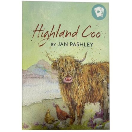 Jan Pashley Highland Coo Standard Playing Card Deck