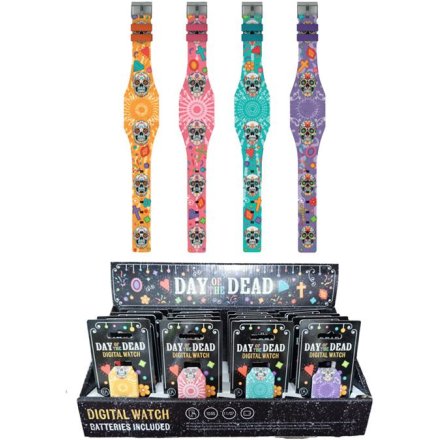 Day of the Dead Silicone Digital Watch, 23cm 