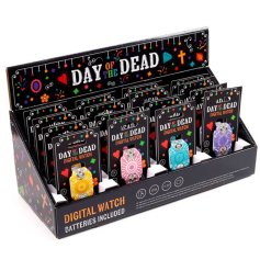 Embrace the celebration of life with our festive Day Of The Dead Silicone Digital Watch. 