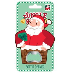 Jingle all the way with our festive Jingle Bunch PVC Bottle Opener 