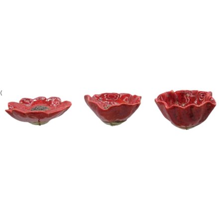 Poppy Decoration Freestanding, 8cm 