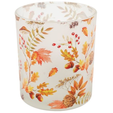 Large Autumn Candle Holder, 12.5cm 