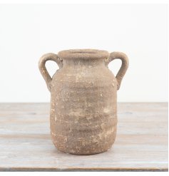 Enhance your home with rustic charm using our Ceramic Rustic Vase - the perfect touch of elegance!