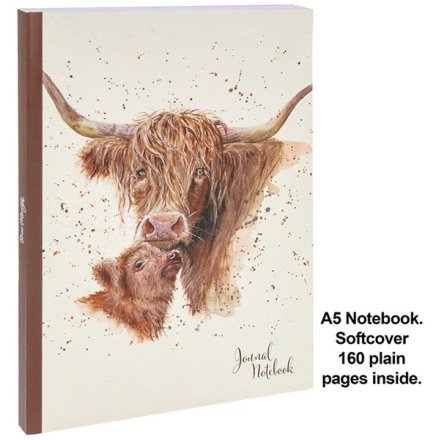Bree Merryn Brody Cow Notebook, 21cm 