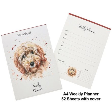 Bree Merryn Candy Dog Weekly Planner, 30cm 