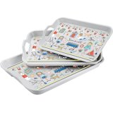 The perfect tray for tea and cake. Designed by Emma Lawrence it features and array of seaside illustrations