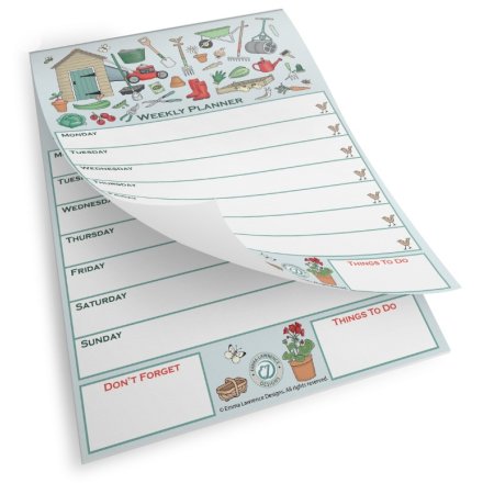 A4 50 Sheet Gardening Weekly Planner, 21cm 