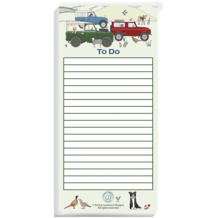 Landrover To Do List  Pad, 21cm 