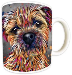 Get ready to unleash your love for dogs with the delightful Deborah Barker Terrier Mug!
