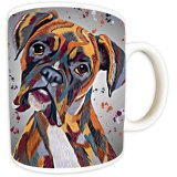 Unleash your love for boxers with the Deborah Barker boxer Mug 