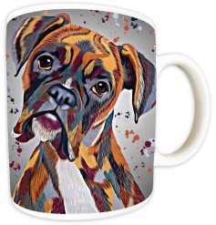 Unleash your love for boxers with the Deborah Barker boxer Mug 