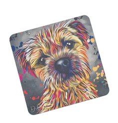 Add a touch of British charm to your home with the delightful Deborah Barker Terrier Mdf Coaster