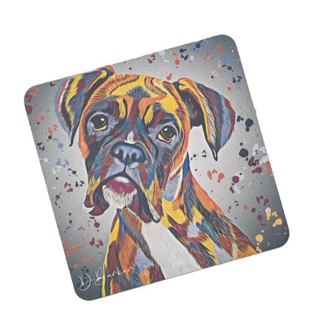 MDF Boxer Coaster, 10cm 