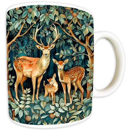 William Morris Roe Deer Family Mug, 9.5cm 