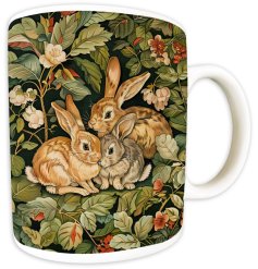 Introducing the William Morris Doe And Kits Rabbits Mug, a must-have for any mug collection. Say hello to your new fav