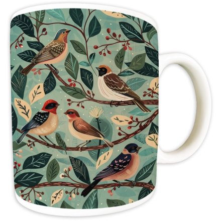 9.5cm William Morris Song Birds Mug