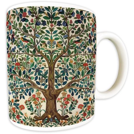 9.5cm William Morris Tree of Life Ceramic Mug