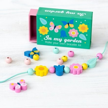 Wooden Bead Bracelet Kit In my Garden