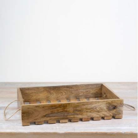 Organize in style with our timeless Wooden Tray, a chic addition to any home décor