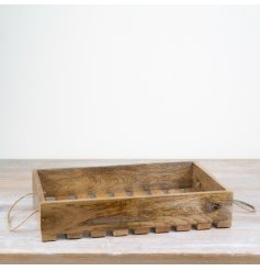 Organize in style with our timeless Wooden Tray, a chic addition to any home décor