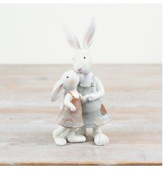 Bring a sweet Easter vibe with this Mother and Daughter Rabbit decoration.