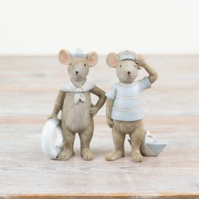 Bring coastal charm to your space with this delightful Sailor Mouse Ornament.