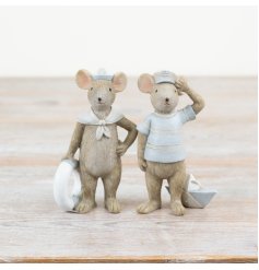 Bring a delightful seaside vibe with this charming Sailor Mouse Ornament.