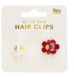 Floral flair for your hair - introducing our Mini Hair Claw Clips, 