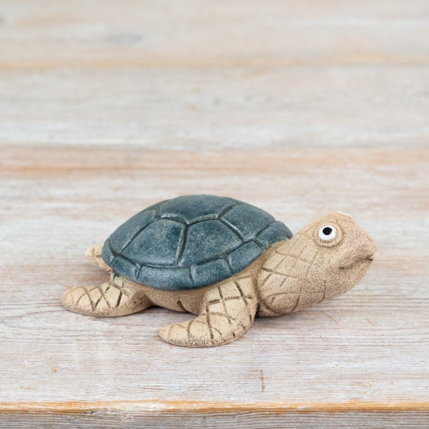 Rustic Sea Turtle Ornament, 11.8cm 