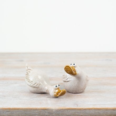 Rustic White Duck - 9.3cm