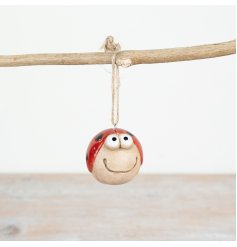 Add some holiday cheer with our Smiley Face Ladybug, complete with hanger. 