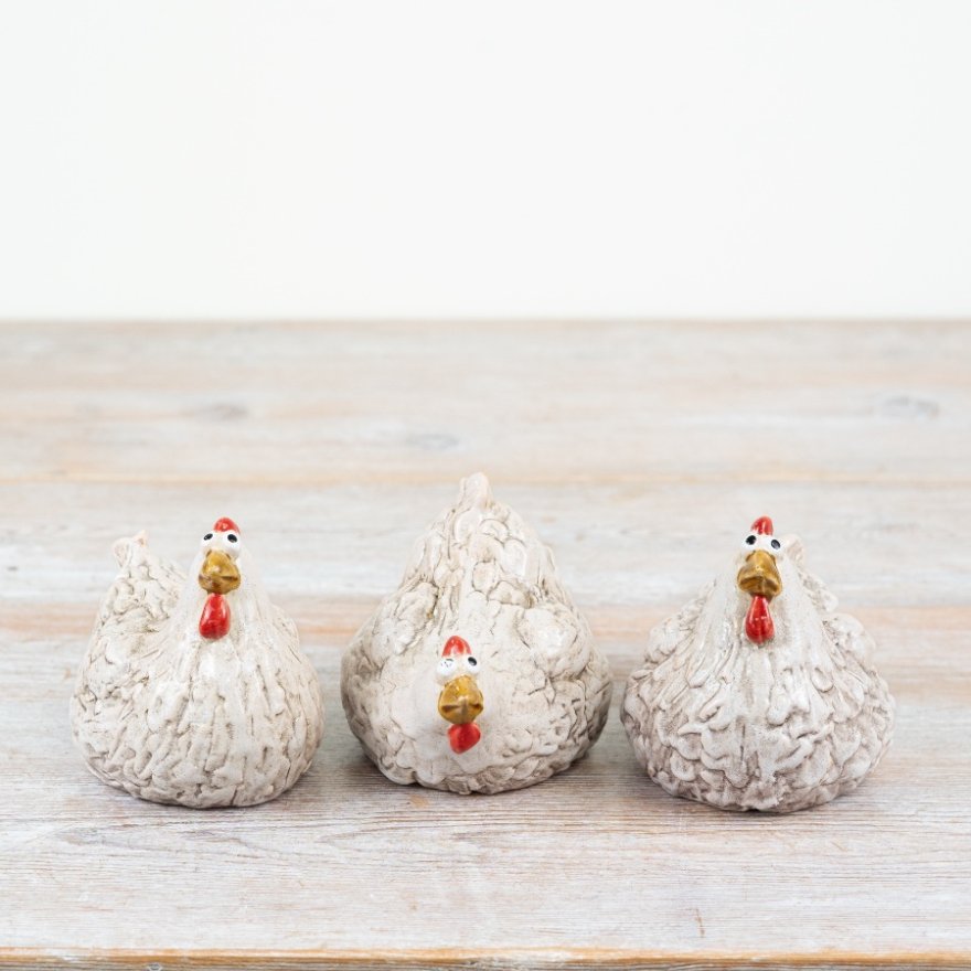 Rustic Chicken Decor, 8.1cm - Small Size