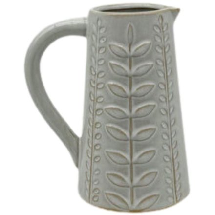 Decorative Leaf Jug, 13cm