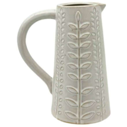 Decorative Leaf Jug, 17cm