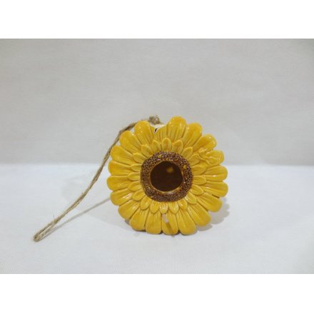 Yellow Sunflower Birdhouse, 15cm