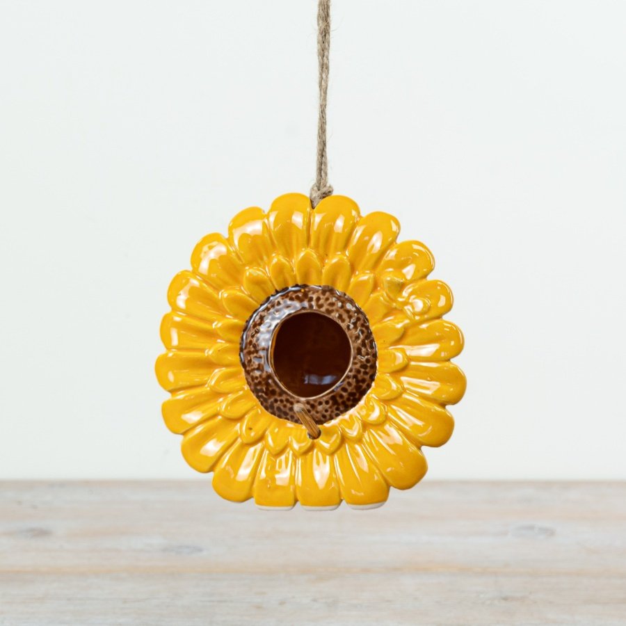 Hanging Sunflower Birdhouse, 15cm
