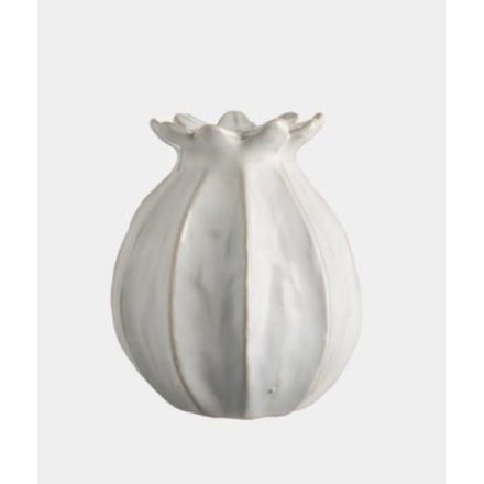  Tall Ceramic Poppy Bud Vase, 16cm 