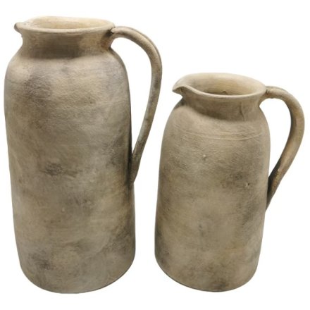Terracotta Jug Vase, 26cm