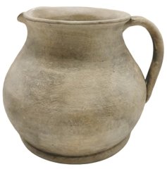 Charming terracotta vase warm earthy tone
